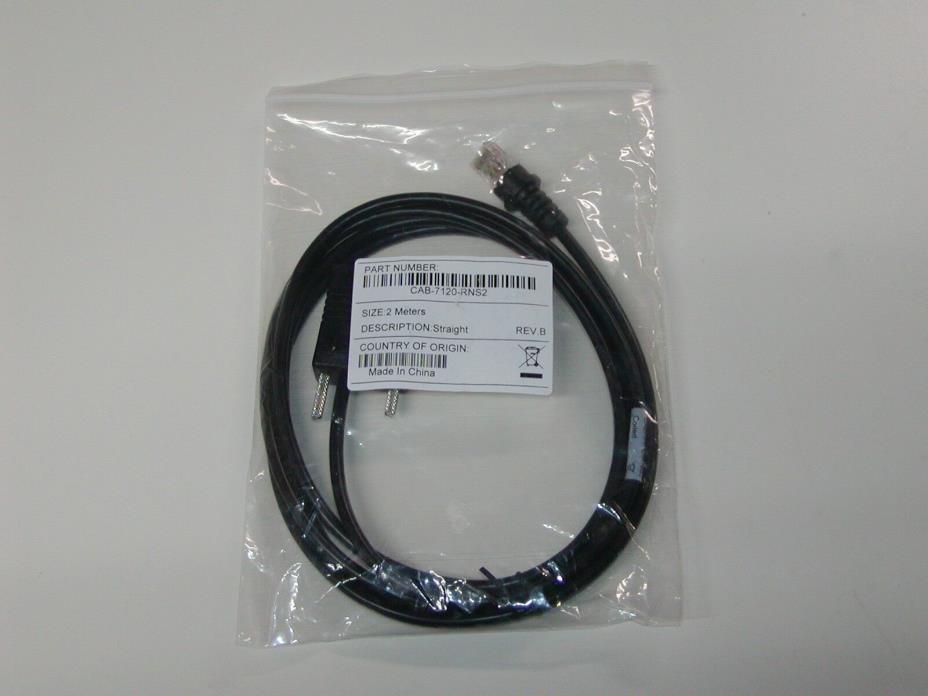 Honeywell Metrologic RS232 Barcode Scanner Cable MS7120 CAB-7120-RNS2 RJ50 DB-9