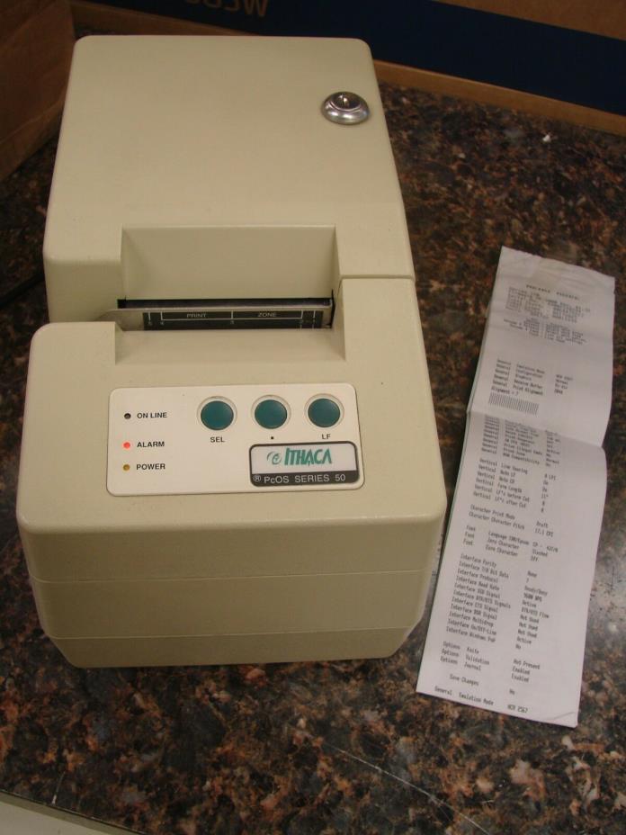 Ithaca PcOS Model 53 Receipt/Check Validation Printer Series 50 1014024-01