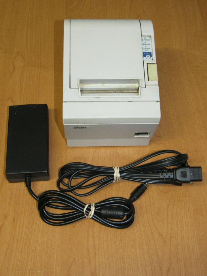 Epson TM-T88iii M129C Serial POS Thermal Receipt Printer - White - w/ Power Cord