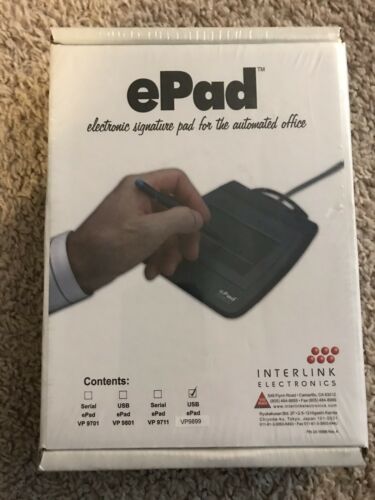 ePad Electronic Signature Pad For The Automated Office