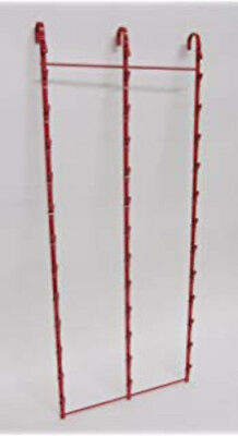 3 Strips 39 Clip Potato chip, Candy & Snack Hanging Display Rack in Red