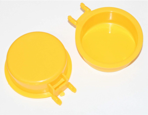 WallPeg Pegboard Accessories Plastic Part Bins - Yellow 1/4 Pegboard Bins 5 ea.