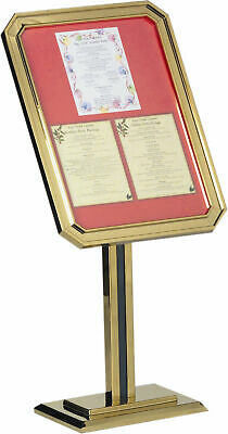 AARCO Single Pedestal Ornamental Sign and Poster Stand