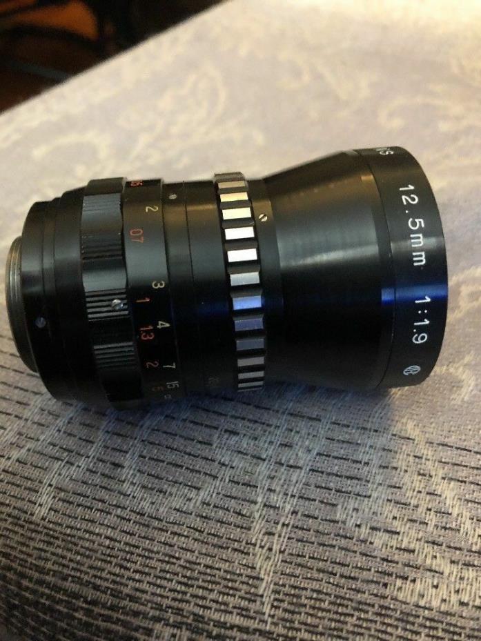 Computar 12.5mm 1:1.9  Lens, C-Mount Pre-Owned, CCDWorld