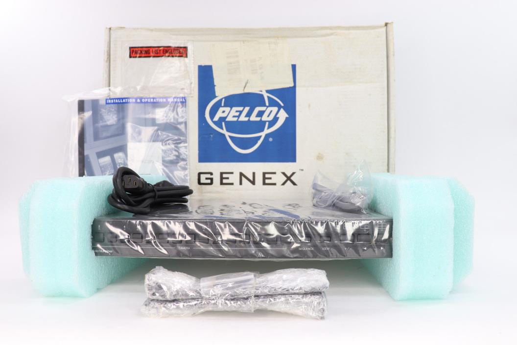 PELCO Genex MX4016CD 16-CHANNEL Color Duplex Multiplexer 16 Cam Switcher New