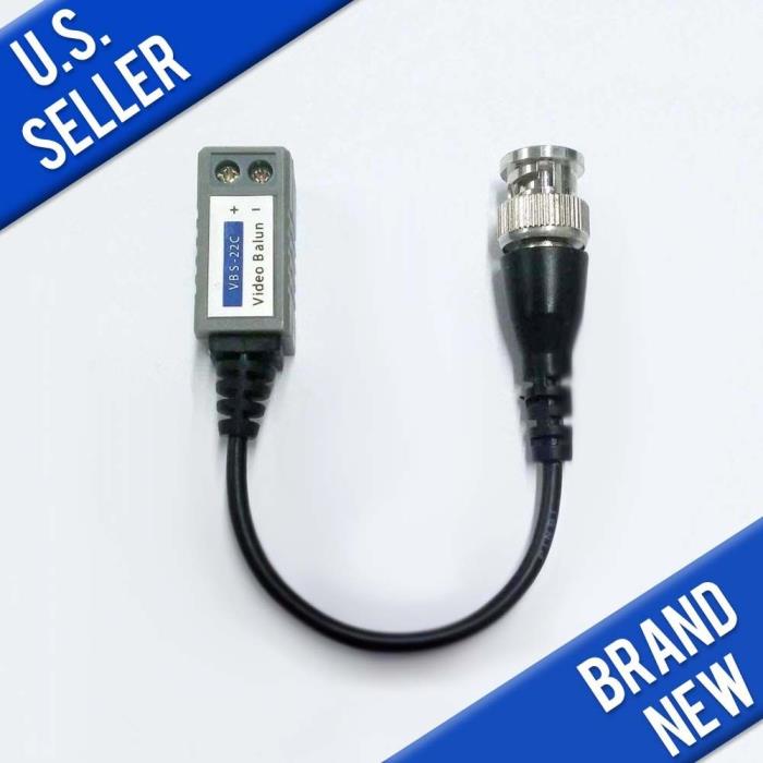 1 Channel Video Balun Passive Video Transceiver Male BNC Connector To Camera DVR