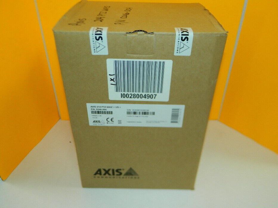 NEW AXIS 214 PTZ 60HZ PAN TILT ZOOM NETWORK CAMERA SEALED BOX 0246-004