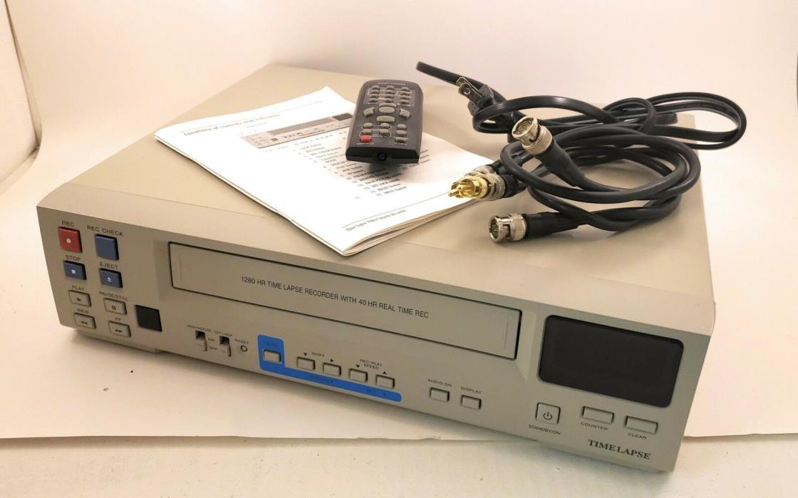 Time Lapse VCR Security Recorder Record up to 1280 hours Original Box