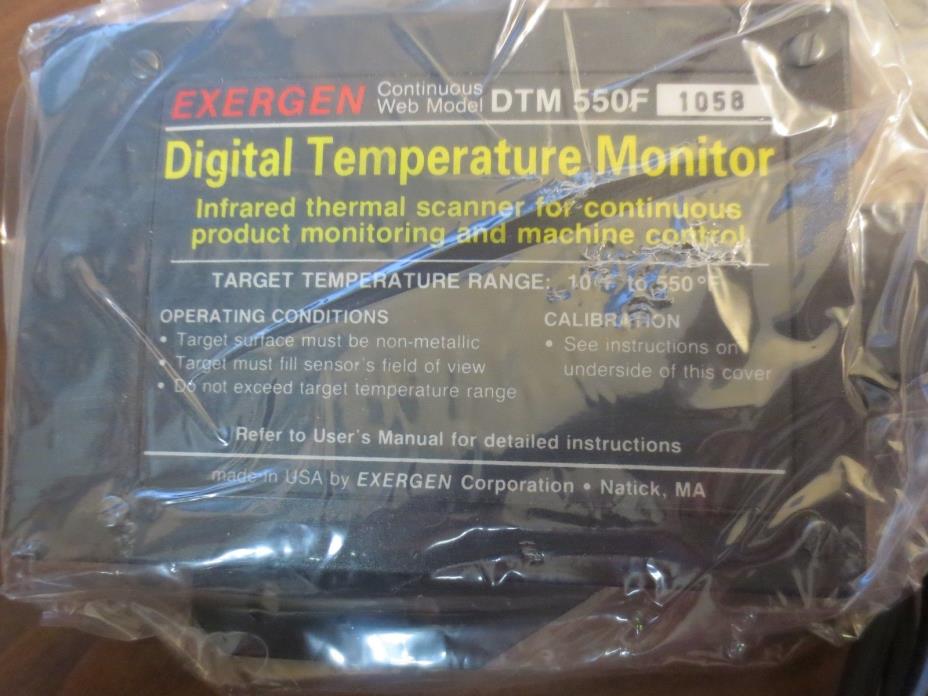 Exergen Infrared Digital Temperature Monitor DTM 550F