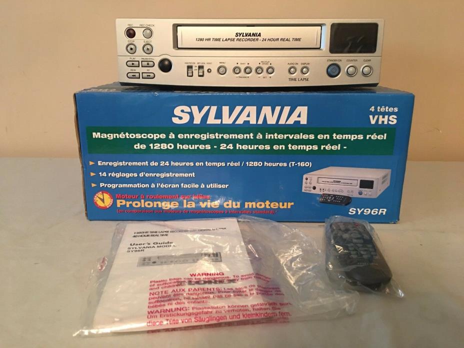 New Sylvania SY96R VCR VHS Video Cassette Recorder - New In Open Box
