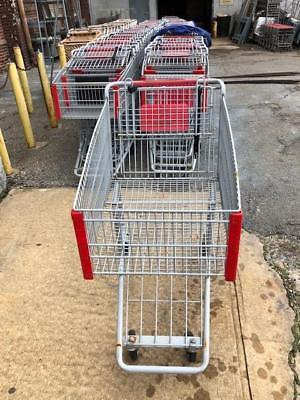 Shopping Carts Gray Metal LARGE Discount Grocery Store Fixtures Liquor Warehouse