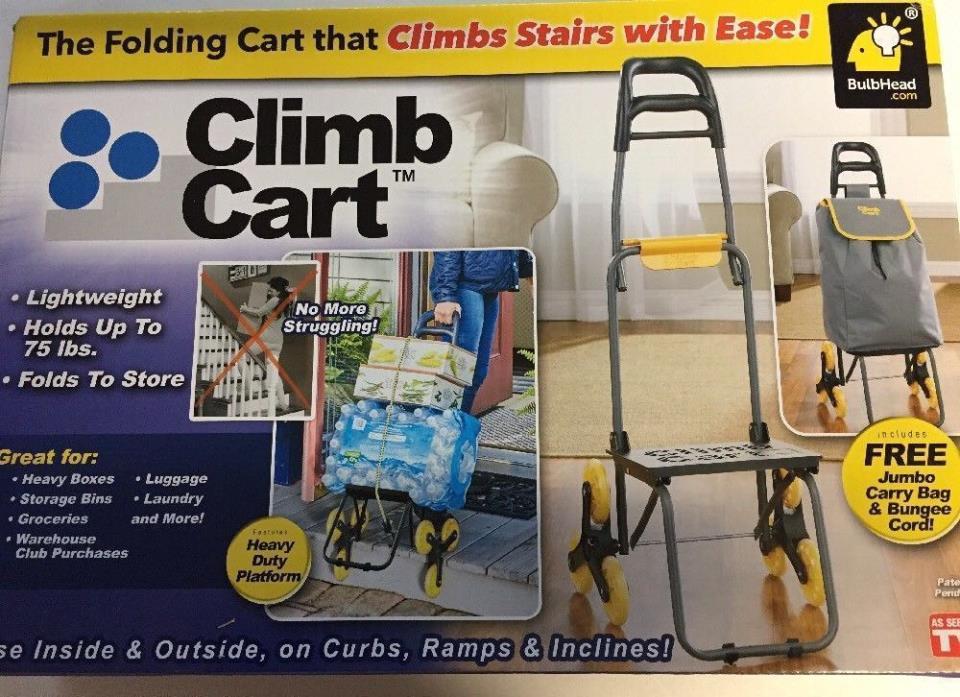 GENUINE Climb Cart The Original Stair Climbing Folding ClimbCart Stairs Pull