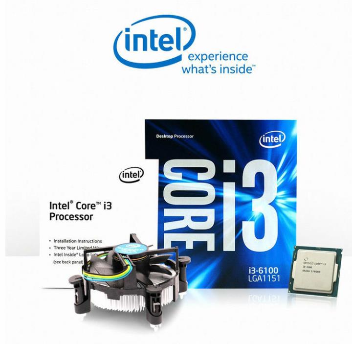 Intel Core i3-6100 6th Gen Processor Skylake LGA 1151 3.7GHz 3MB Cache CPU Dual