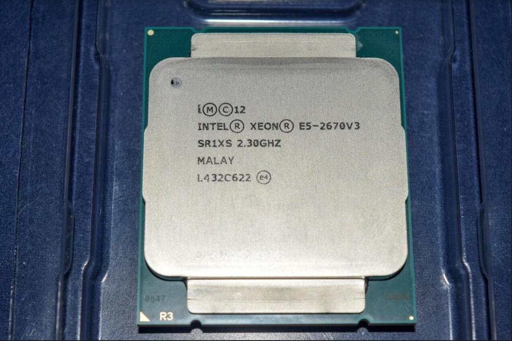 SR1XS INTEL XEON 12 CORE PROCESSOR E5-2670V3 2.30GHZ CPU E5-2670V3