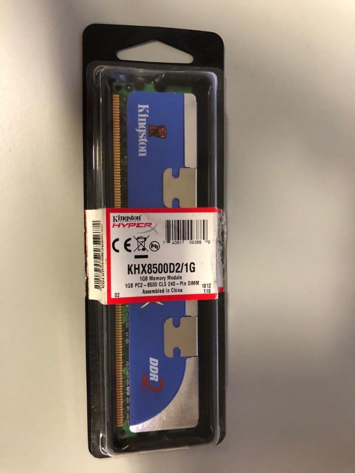 Kingston PC2-8500 1GB DIMM 1066MHz DDR2 SDRAM (KHX8500D2/1G)