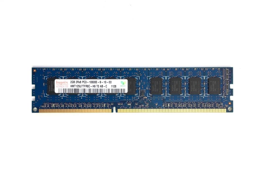 Hynix 2GB 2Rx8 PC3-10600E DDR3 1333MHz ECC UNBUF HMT125U7TFR8C-H9 RAM