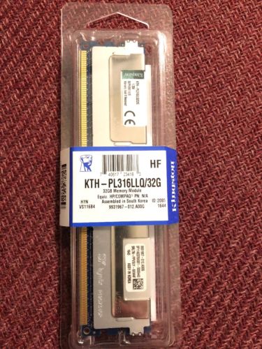 KTH-PL316LLQ/32G KINGSTON 32GB PC3L-12800 1.35V DDR3-1600 MEMORY  LOT Of 8