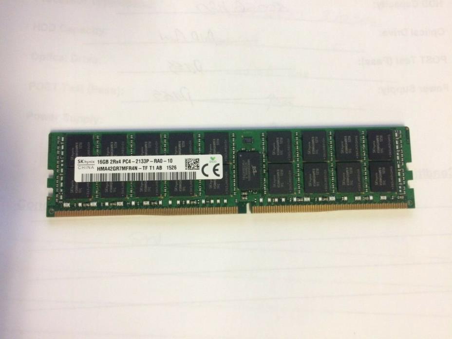 SK HYNIX 16GB 2Rx4 PC4-2133P-RA0-10 ECC DDR4 SERVER MEMORY