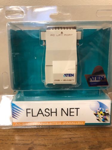 Aten Corp AS248T Flash/Net Parallel Printer Transmitter with 25 Foot Cable