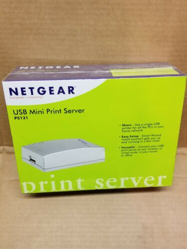 Netgear PS121 USB Multi-function Mini Print Server new in box