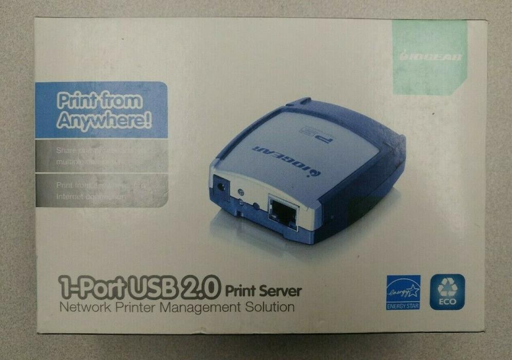 IOGEAR 1-Port USB 2.0 Print Server, GPSU21