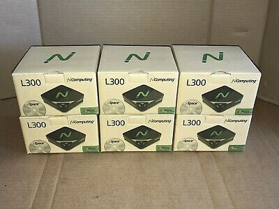 Lot of 6 NComputing L300 Ethernet Virtual Desktop with vSpace New in Box