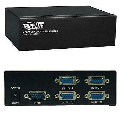 Tripp Lite B114-004-R 4 Port VGA SVGA Video Splitter