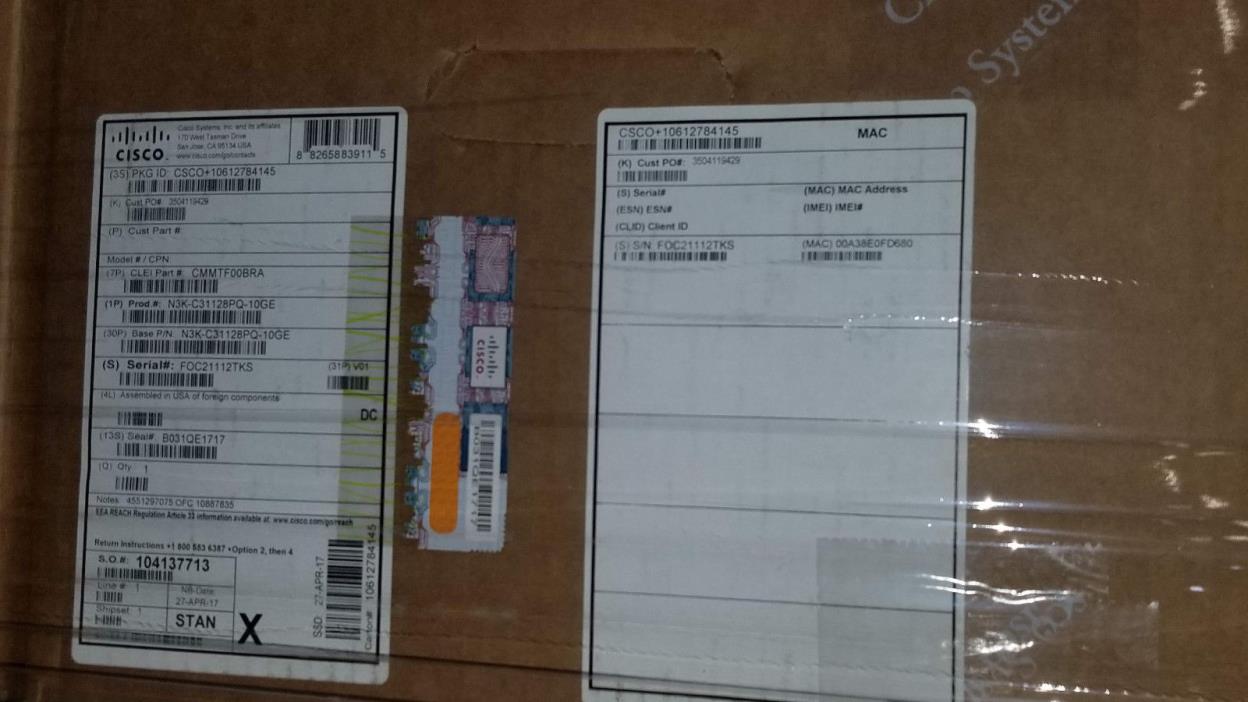 Cisco N3K-C31128PQ-10GE Cisco Nexus 31128PQ Switch