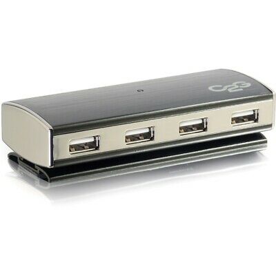 C2G 4-Port USB Hub for Chromebooks, Laptops, and Desktops-USB 2.0 Aluminum Hub