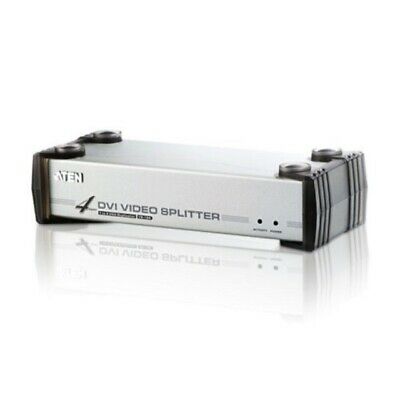 ATEN 4-Port DVI Video/Audio Splitter VS164 (Silver)