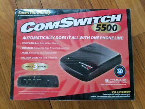 ComSwitch 5500 3-Ports Command Communications (Black) - New Sealed Box