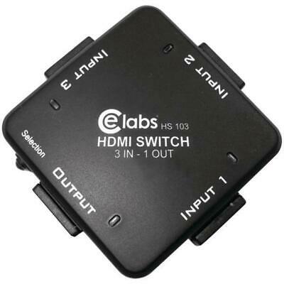 CE labs HS103 3-In, 1-Out Auto HDMI Switcher