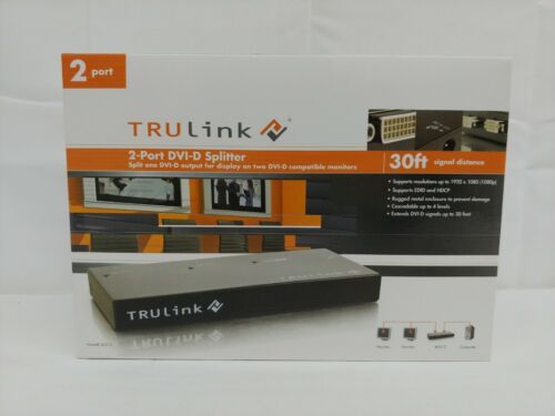 C2G/Cables to Go 40312 TruLink 2-Port DVI-D Splitter with HDCP, TAA Compliant