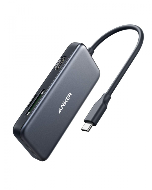 Anker USB C Hub, 5-in-1 C Adapter, with 4K C to HDMI, SD/TF Card Reader, 2 3.0 P