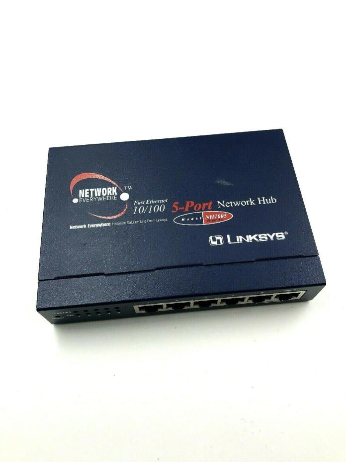 Linksys NH1005 V2 Network hub- No Power Adapter