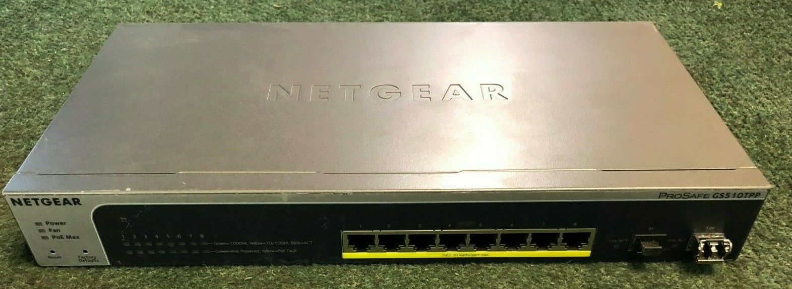NETGEAR GS510TPP-100NAS 8-Port Gigabit Smart Managed Pro Switch 2 SFP PoE+