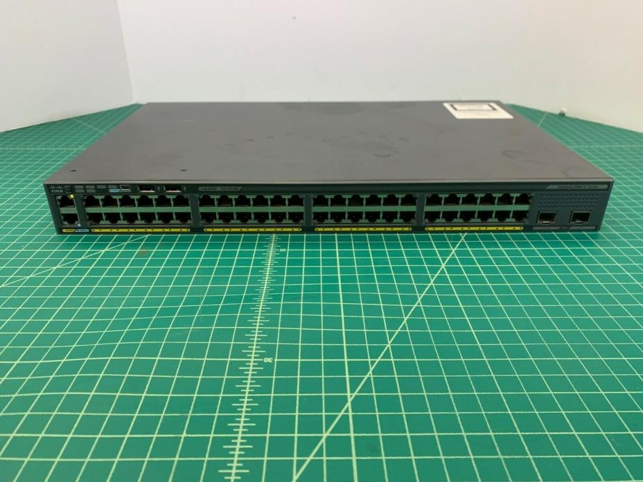 Cisco (WS-C2960X-48TD-L) 48-Port Desktop Ethernet Switch