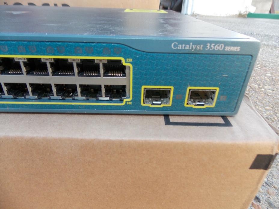 Cisco Catalyst 3560 Series 24 Port 10/100Base-T Switch WS-C35 for parts / Repair