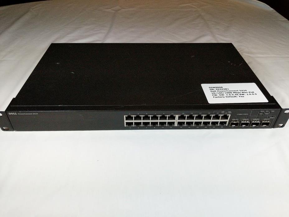 Dell PowerConnect 5424 24-Port Managed Gigabit Switch W/ Rack Ears