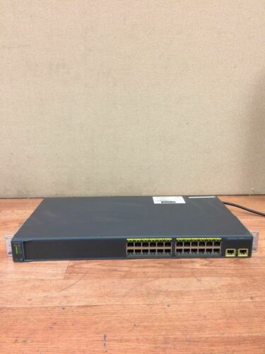 Cisco WS-C2960-24TT-L 2960 Series 24 Port Ethernet Switch Rackmount WORKING