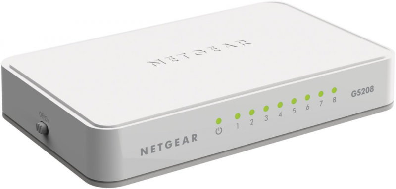 NETGEAR 8-Port Gigabit Ethernet Unmanaged Switch, Desktop, Internet Splitter,