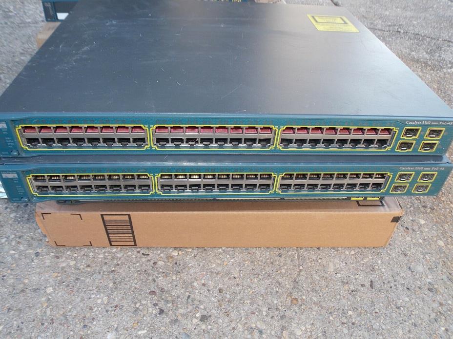 Cisco Catalyst 3560 PoE-48 WS-C3560-48PS-S 48-Port PoE Switch for parts / Repair