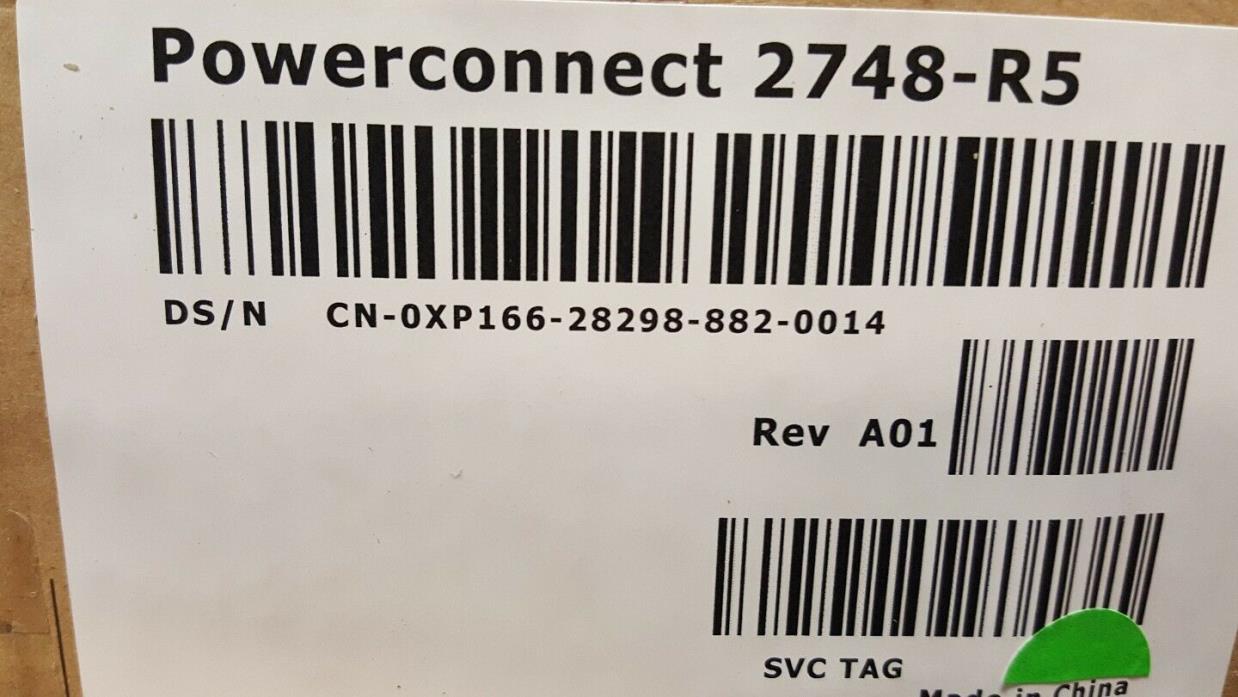 NEW Dell PowerConnect 2748 48-Port Ethernet Managed Gigabit Switch