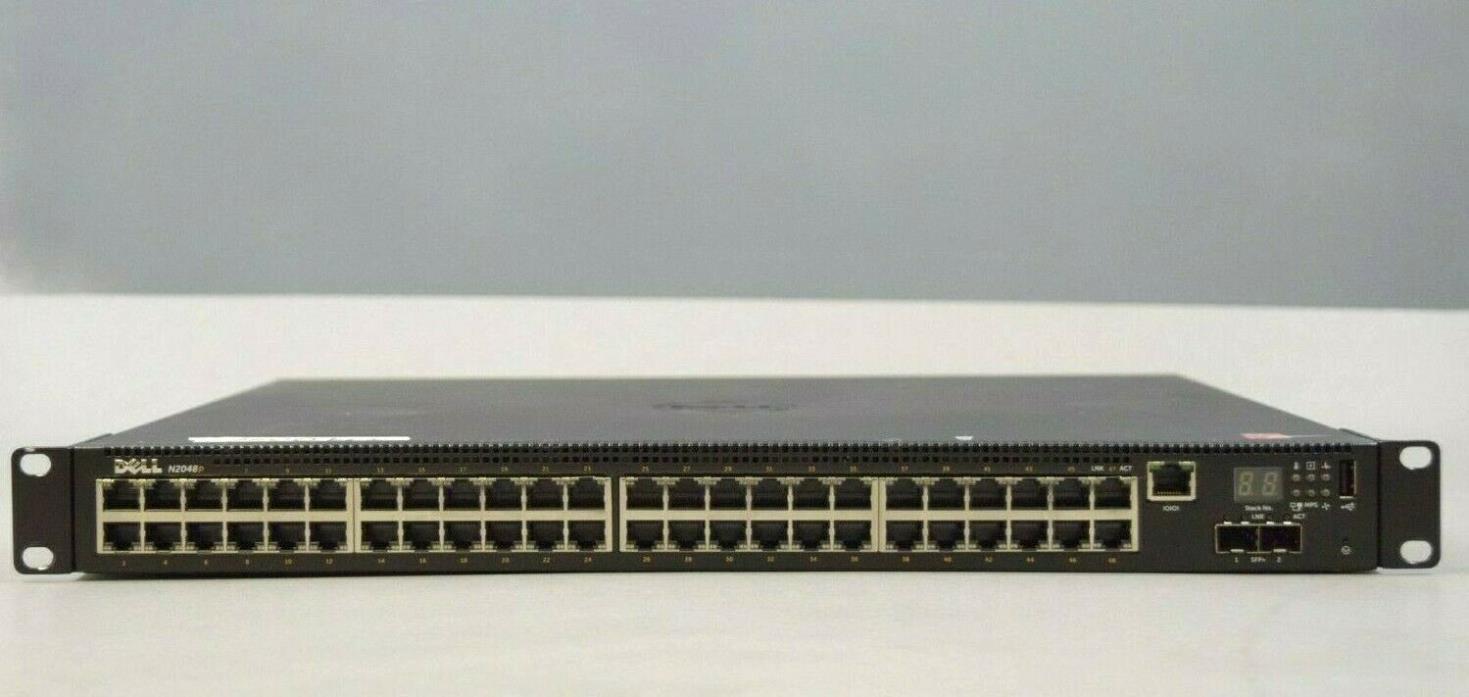 DELL N2048P NETWORKING 48-PORT MANAGED GIGABIT PoE ETHERNET LAYER 3 SWITCH