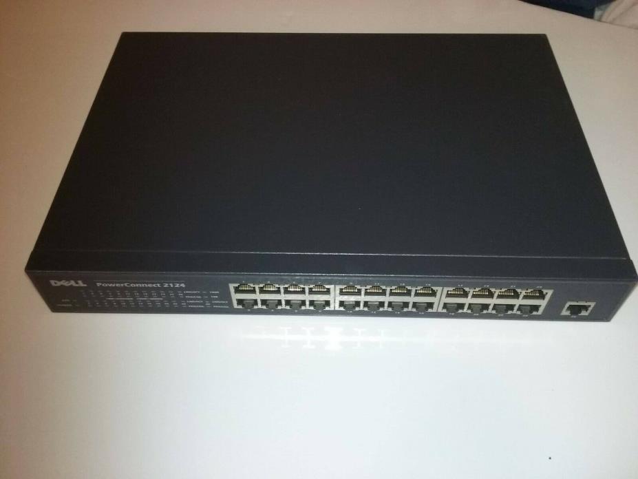 DELL POWERCONNECT 2124 24 Port 10/100 + 1 uplink 1000 Port switch Unmanaged
