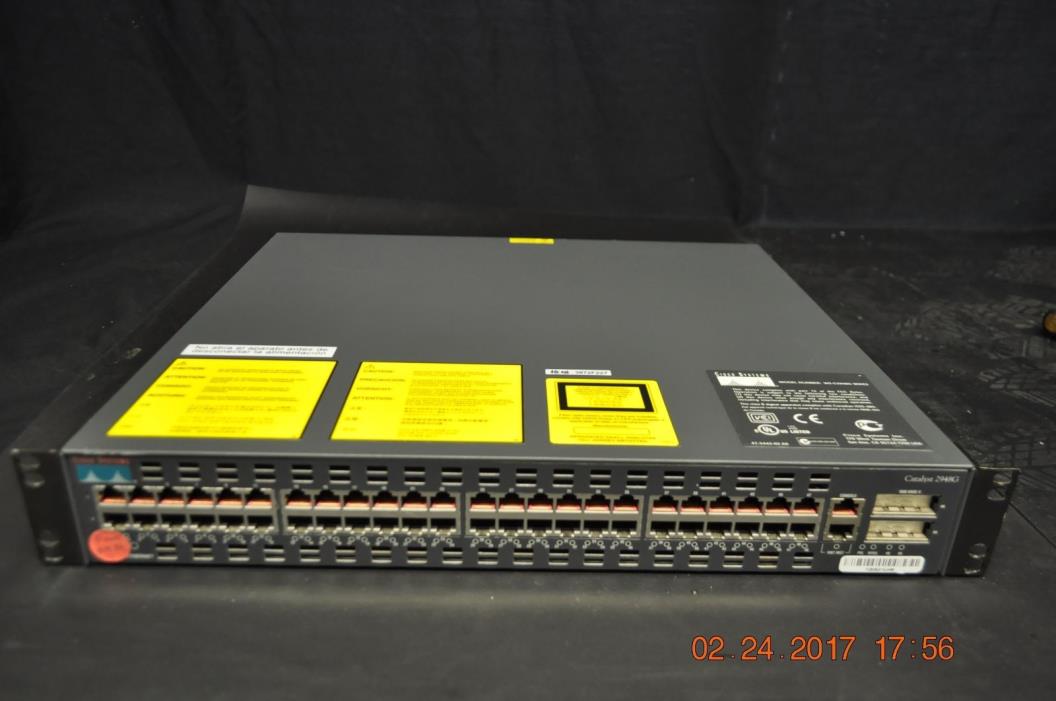 Cisco  Catalyst (WS-C2948G-G) 48-Ports Rack-Mountable Switch Managed