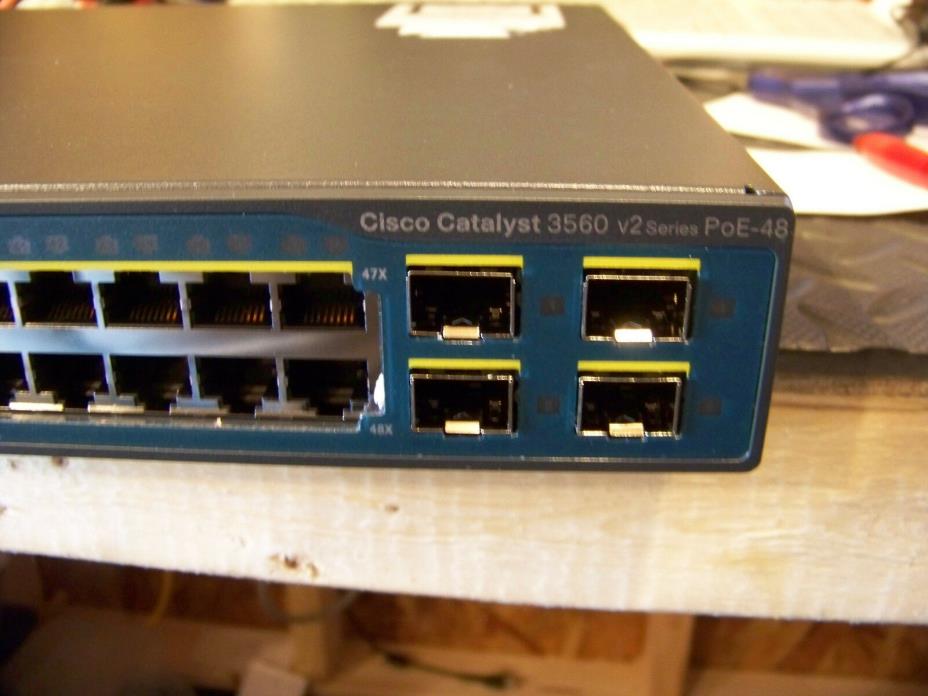 Cisco Catalyst WS-C3560V2-48PS-S Network Switch 48 PORT POE