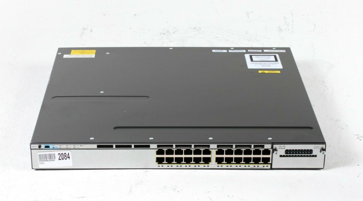Cisco Catalyst WS-C3750X-24T-S V06 24-Port Gigabit Ethernet Switch; NTS 622084