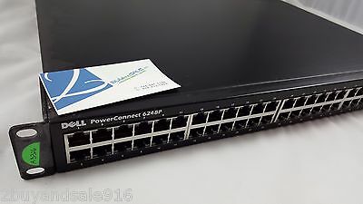 Dell PowerConnect 6248P POE 48-PORTS Managed Gigabit Switch w/ Rackmount
