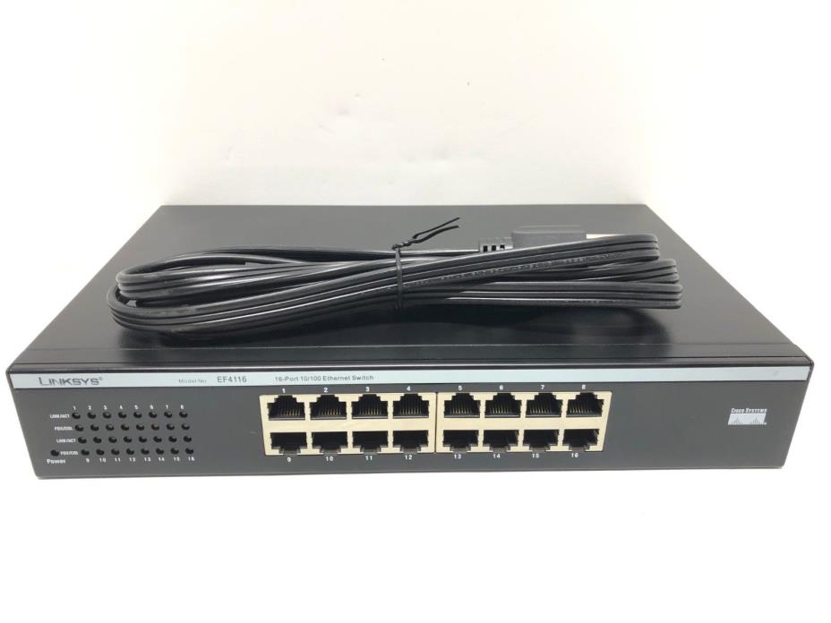 Cisco-Linksys EF4116  16-Port 10/100 Ethernet Switch